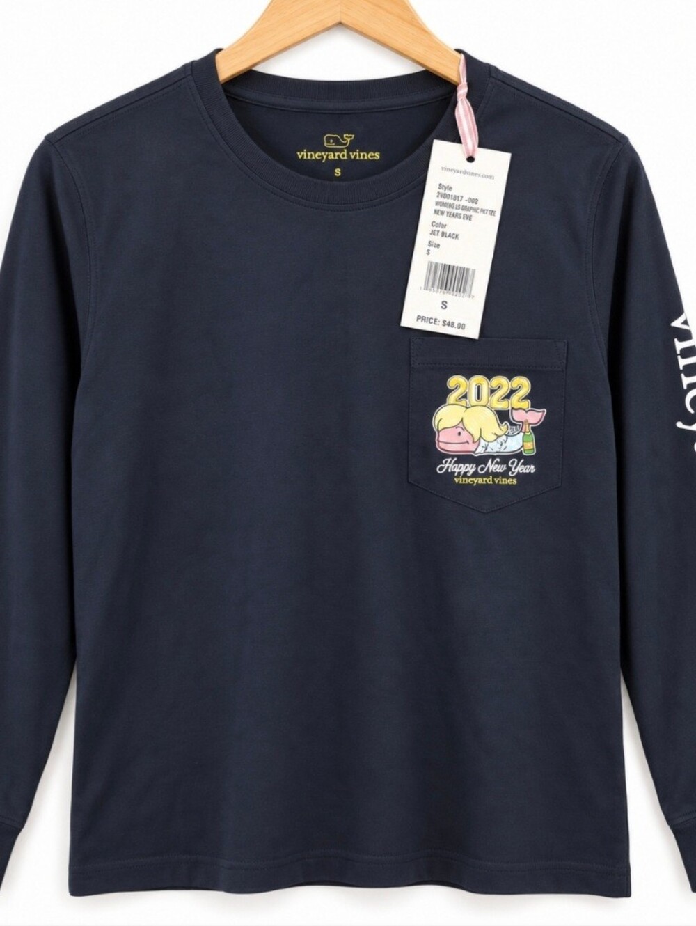 Vineyard Vines 2022 New Years Eve Long Sleeve Tee NWT S